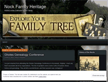 Tablet Screenshot of nockfamilyheritage.com